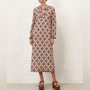 Zimmermann NEW LUNA GUIPURE MIDI DRESS